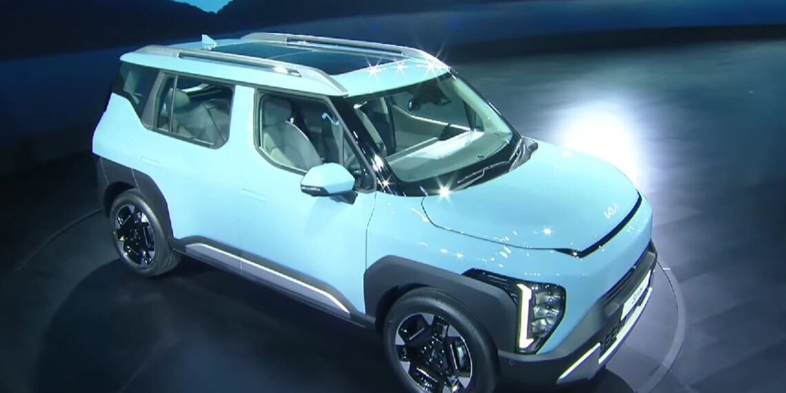 Kia Syros Revealed Front Three Quarters