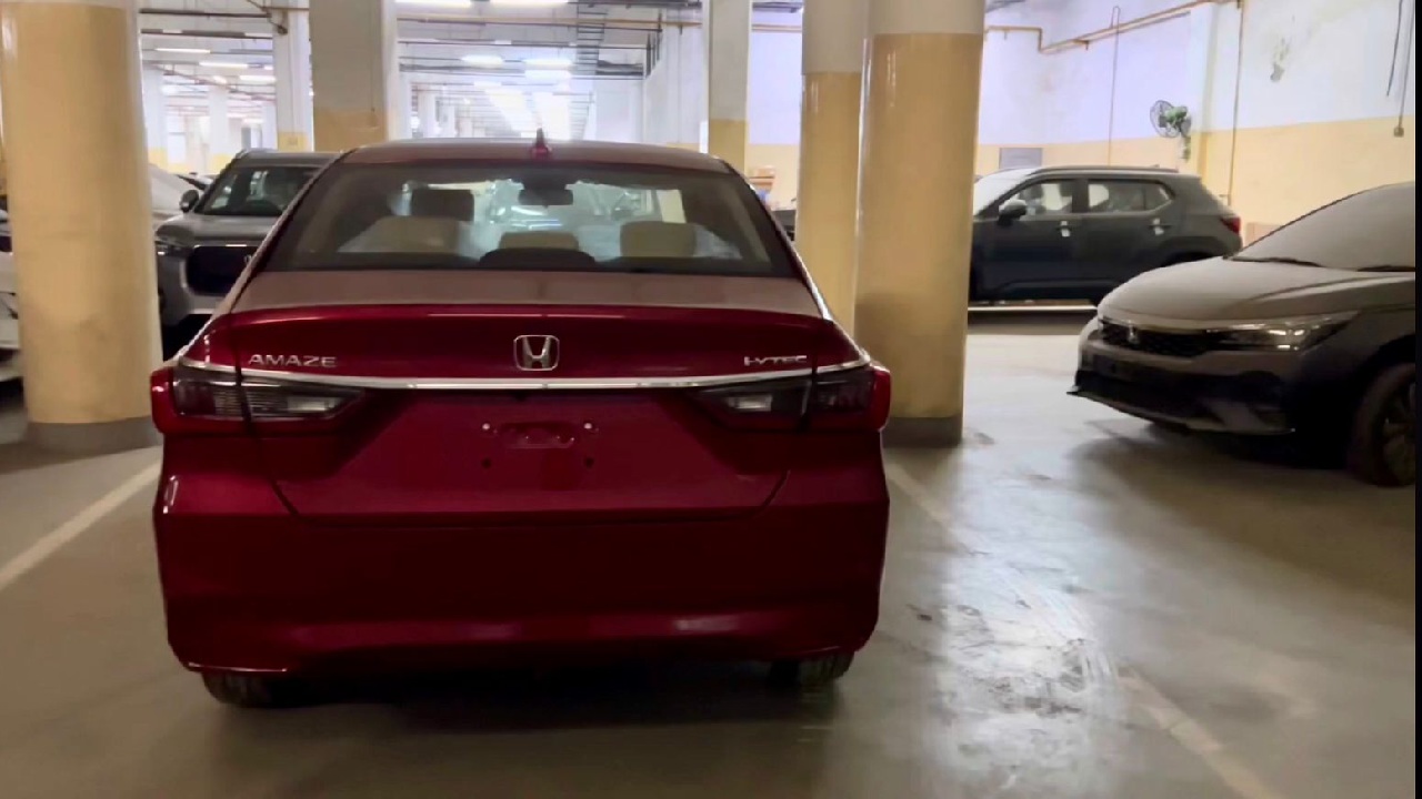 New 2025 Honda Amaze Spied in TopEnd ZX Trim Before Launch