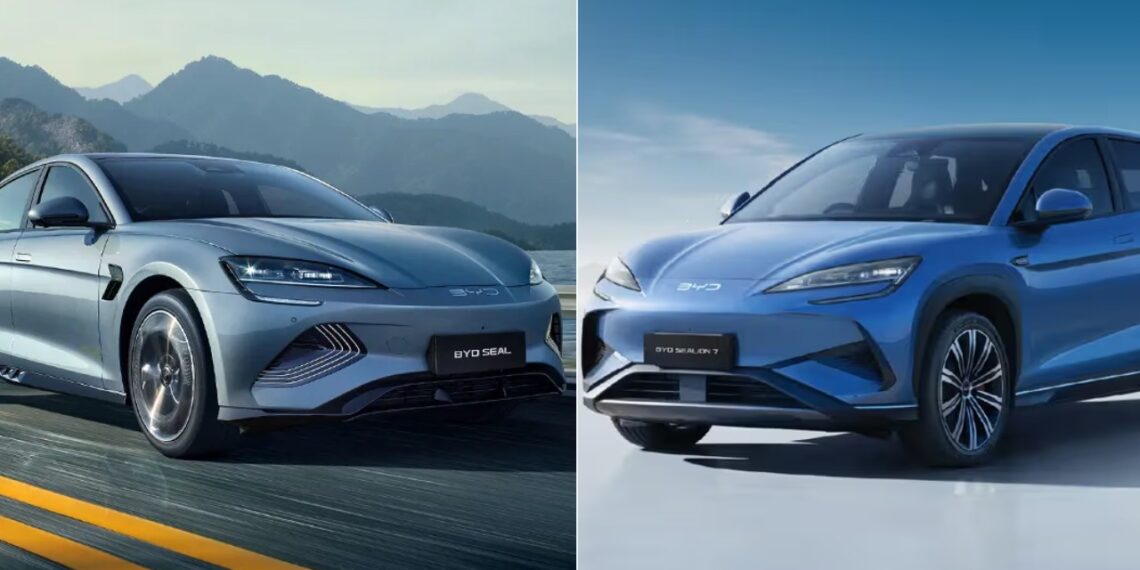 BYD Sealion 7 vs Seal Specs Features Design Comparison