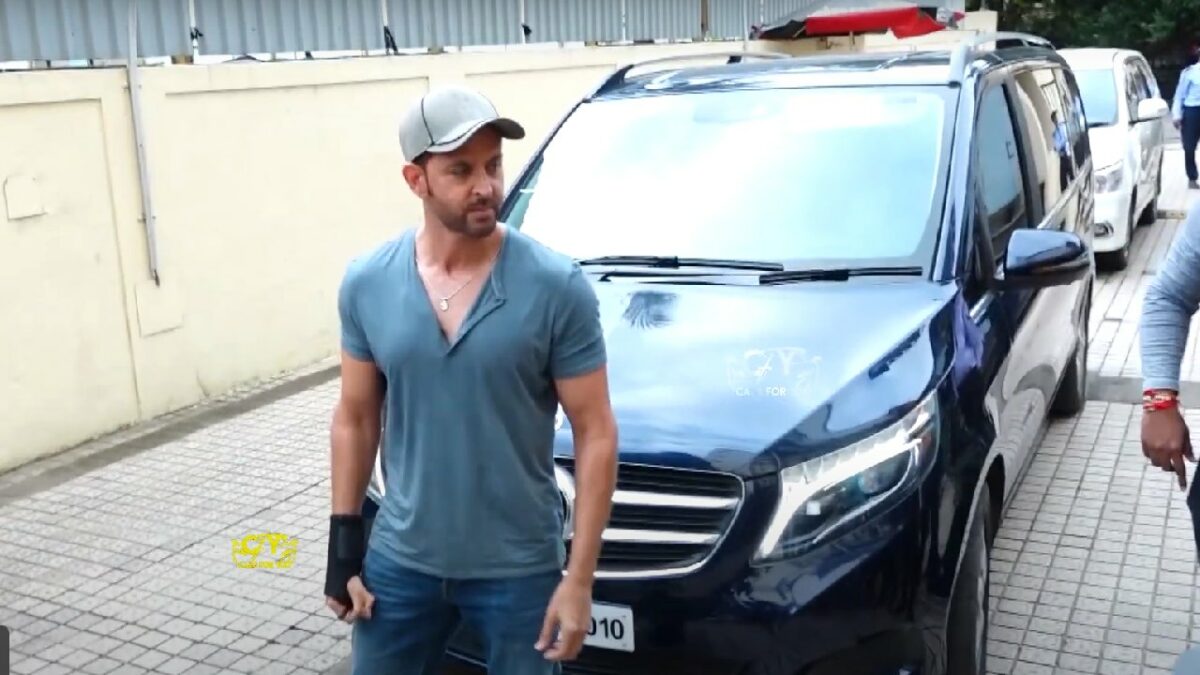 Hrithik Roshan with his Mercedes-Benz V-Class