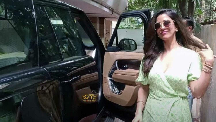 Nimrat Kaur in Range Rover