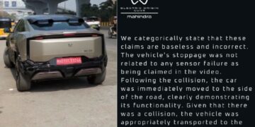Mahindra BE 6 Crash Due To Sensor Failure Official Statement