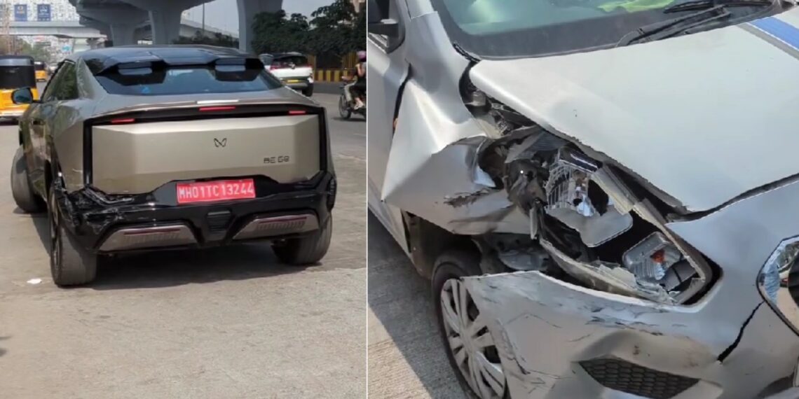 Mahindra BE 6 First Accident
