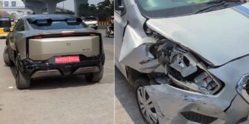 Mahindra BE 6 First Accident
