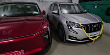 Mahindra XEV 9e and BE 6 Parked Alongside XUV700