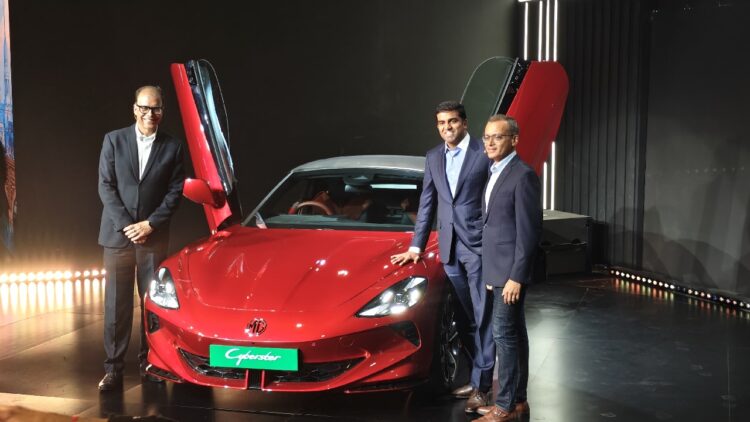 MG Cyberster Launched at Bharat Mobility Expo