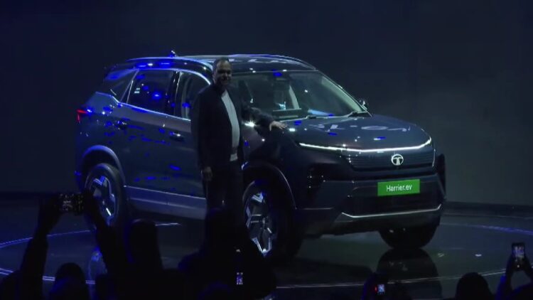 Tata Harrier EV Revealed at Bharat Mobility Expo 2025