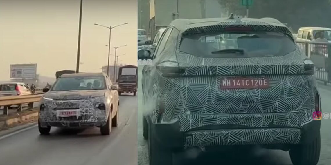 Tata Harrier EV Spotted Testing