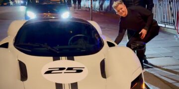 Gordon Ramsay Seen with Ferrari Daytona SP3