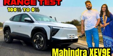 Mahindra XEV9E Range Test