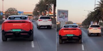 Mahindra BE 6 Seen Alongside Toyota Fortuner