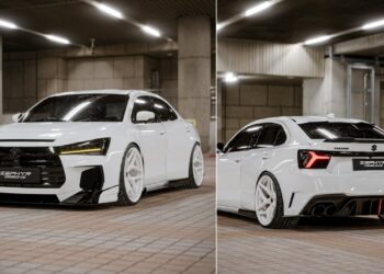 Maruti Dzire Widebody Rendering