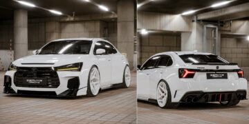 Maruti Dzire Widebody Rendering