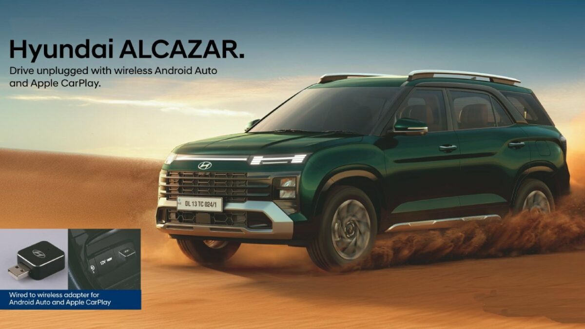 Hyundai Alcazar Gets Wireless Apple CarPlay & Android Auto