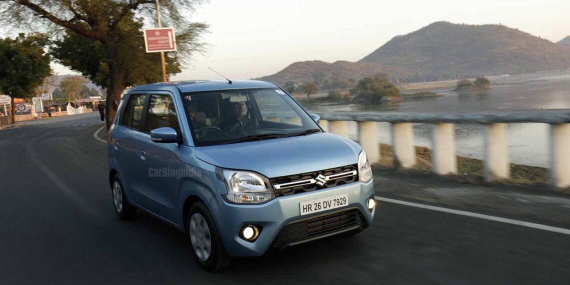 Maruti Suzuki WagonR Front Three Quarters Action Photo