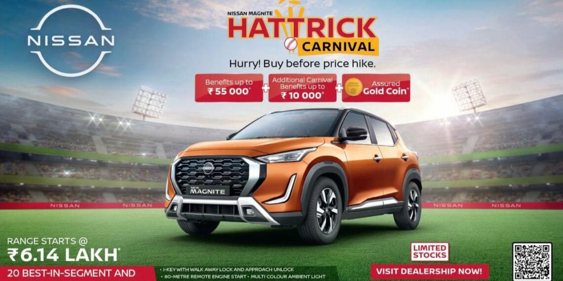 Nissan Hattrick Carnival Magnite Discounts April 2025