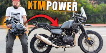 YouTuber Installs KTM 640-cc Engine on Royal Enfield Himalayan