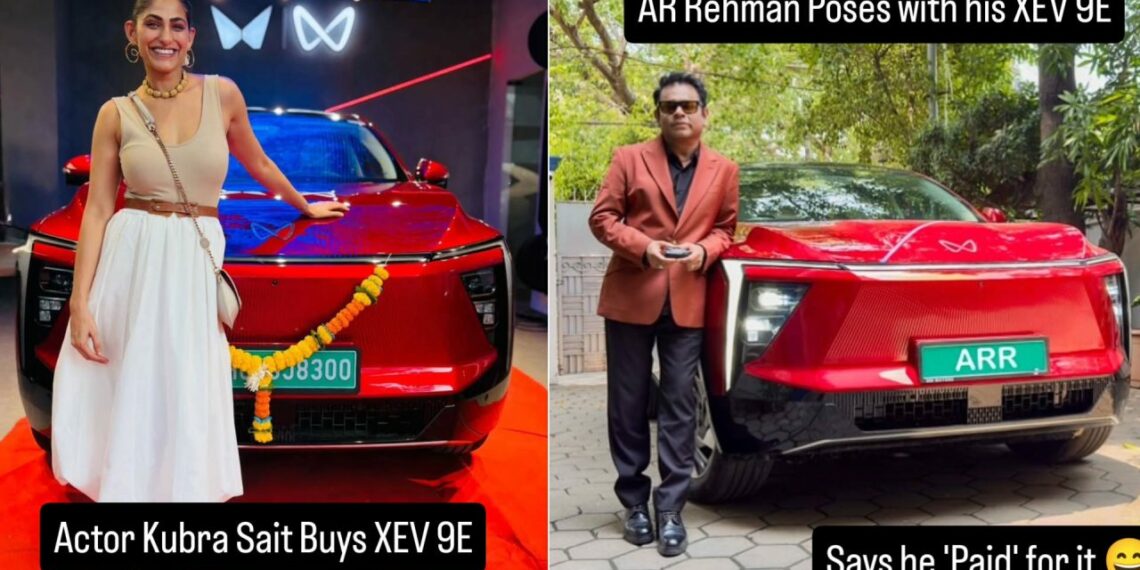 AR Rehman and Kubbra Sait Buy Mahindra XEV 9e