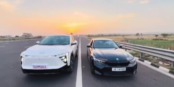 Mahindra XEV 9e vs BMW 330Li Drag Race