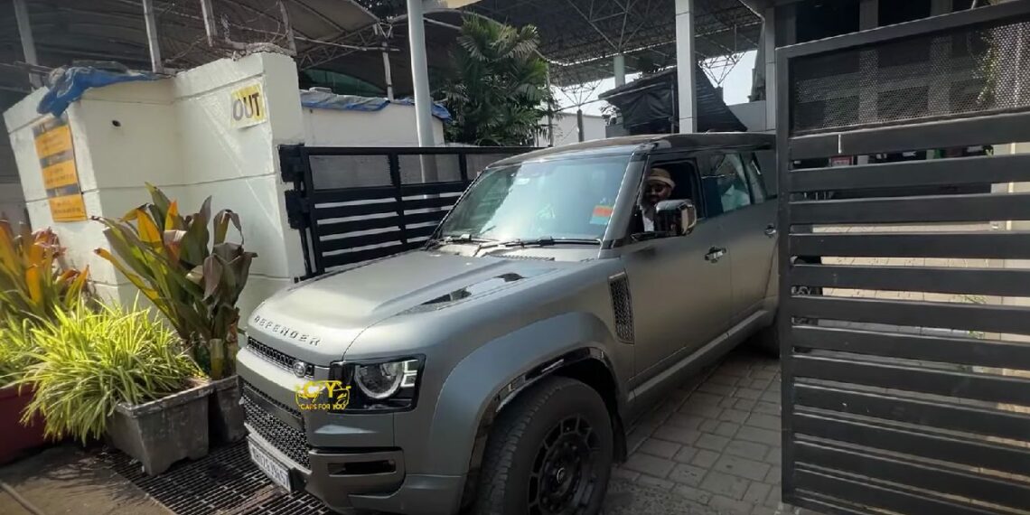 Top Indian Actor with Land Rover Defender