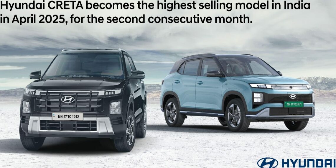 Hyundai Creta Highest-Selling Car in April 2025