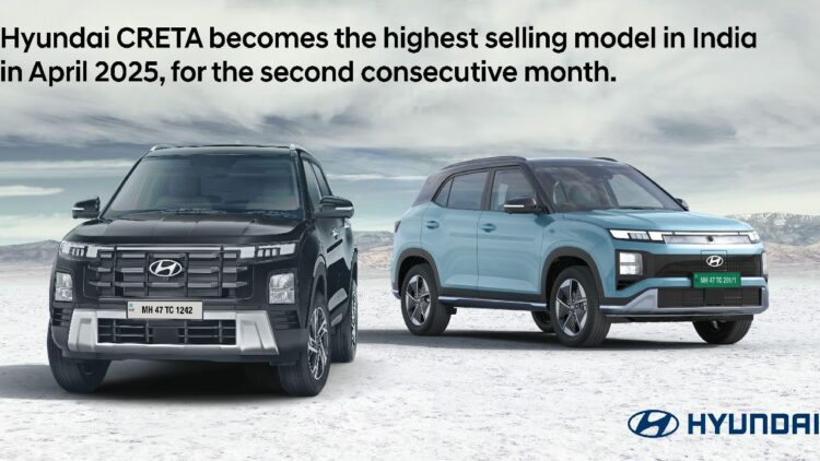Hyundai Creta Highest-Selling Car in April 2025