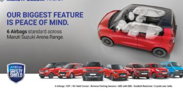 Maruti Arena Cars Get 6 Airbags as Standard Across the Range