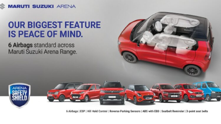 Maruti Arena Cars Get 6 Airbags as Standard Across the Range