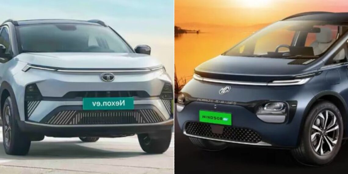 MG Windsor Pro vs Tata Nexon EV Max Specs Features Price Comparison