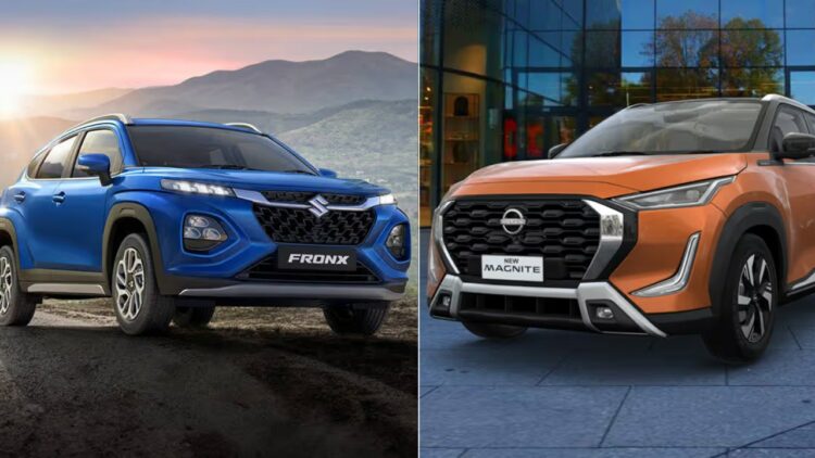Nissan Magnite CNG vs Maruti Fronx CNG Comparison