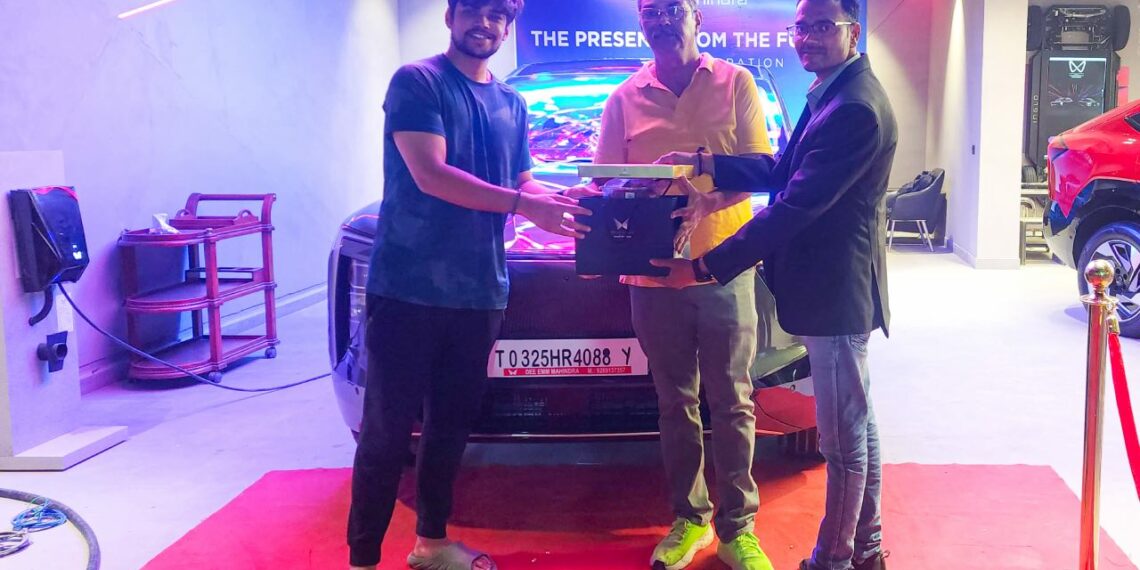 Deep Forest Mahindra XEV9e Delivery to Wing Commander Retd Vijay Verma - CarBlogIndia