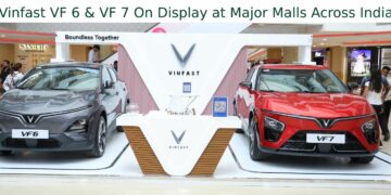 Vinfast VF 6 VF 7 display major malls india