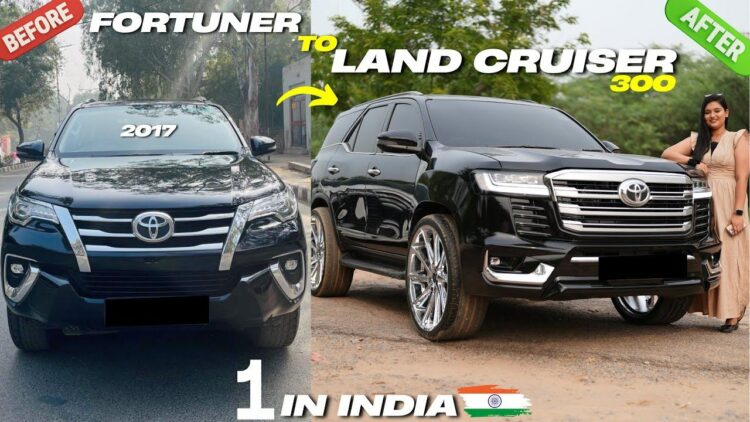 India's First Toyota Fortuner to Land Cruiser LC300 Conversion