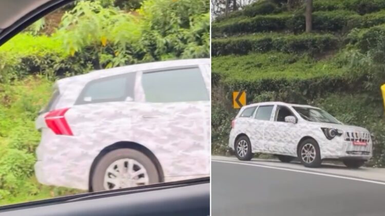Mahindra XUV700 Facelift Spied Testing