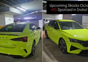 New Skoda Octavia vRS Spied
