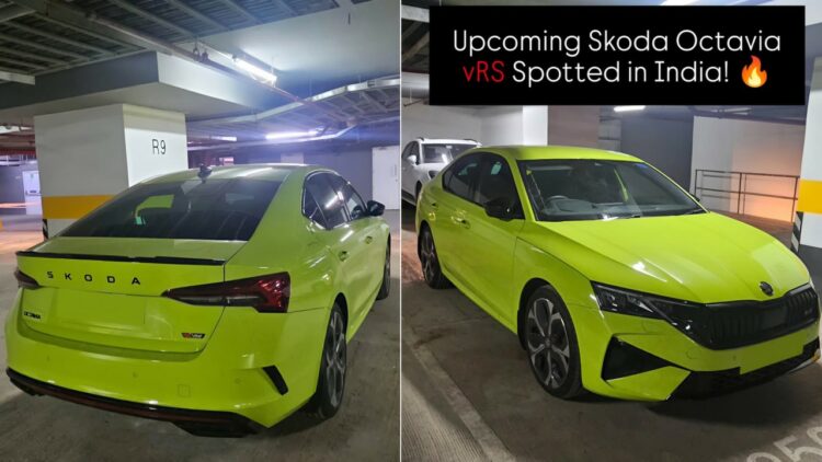 New Skoda Octavia vRS Spied
