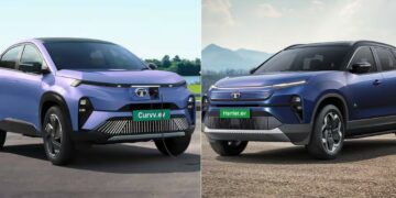 Tata Harrier EV vs Tata Curvv EV Specs Features Price Comparison