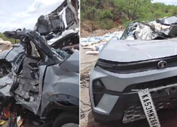 Tata Nexon Major Accident with Lorry