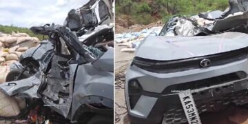 Tata Nexon Major Accident with Lorry