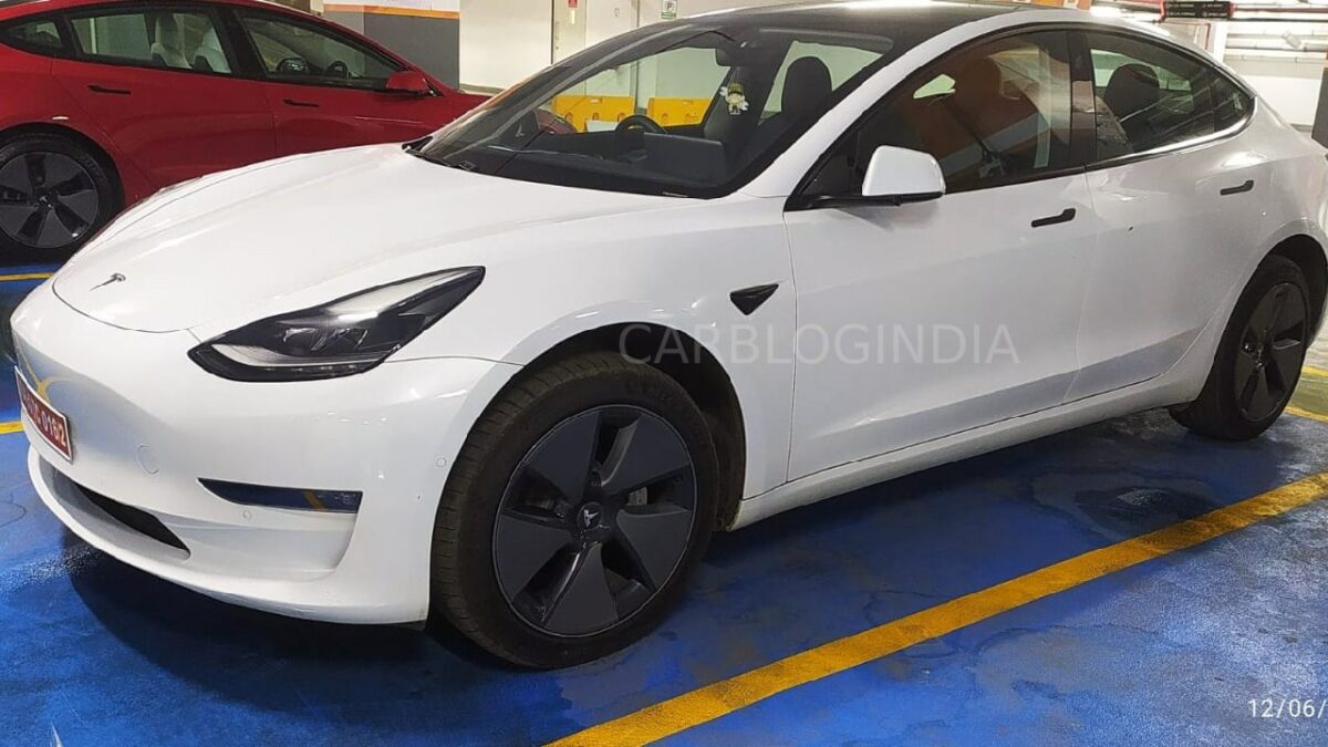 Tesla Model 3 Spotted in Pune