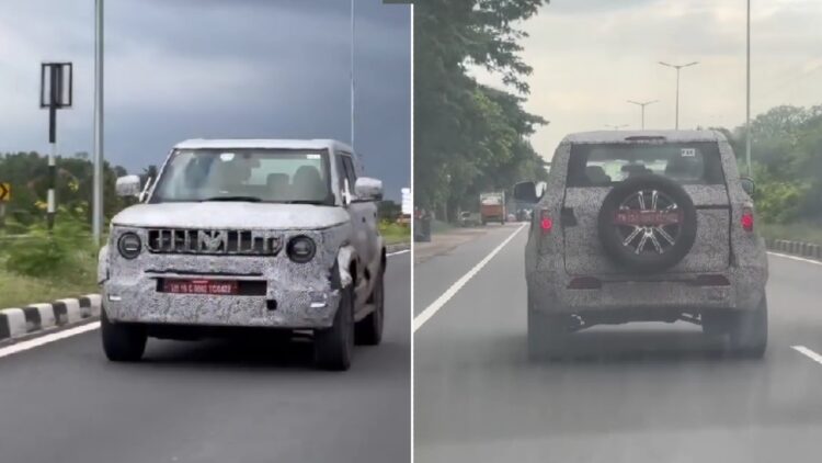 Mahindra Thar Sports Spied