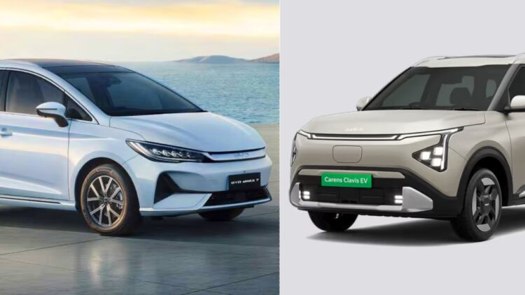 Kia Carens Clavis EV vs BYD eMax7 Specs Price Features Comparison