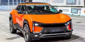 Mahindra BE 6 First Indian eSUV at London E-Prix Circuit