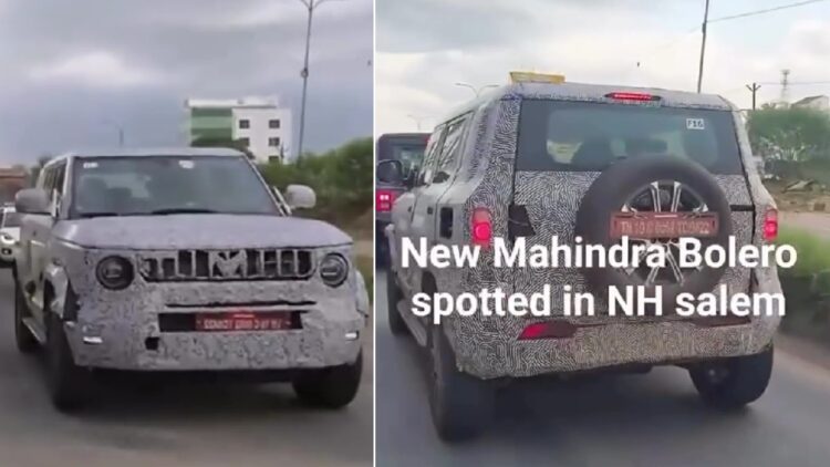 Mahindra Thar Sport New Bolero Spied