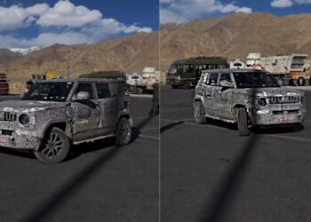 Mahindra Thar Sport aka new-gen Bolero Neo Spotted Testing