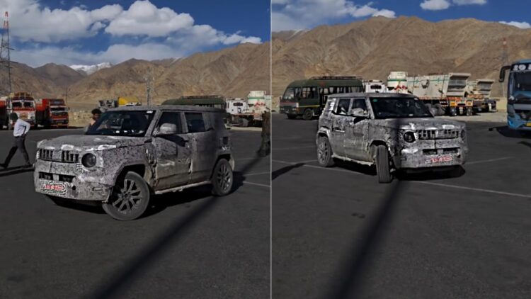 Mahindra Thar Sport aka new-gen Bolero Neo Spotted Testing