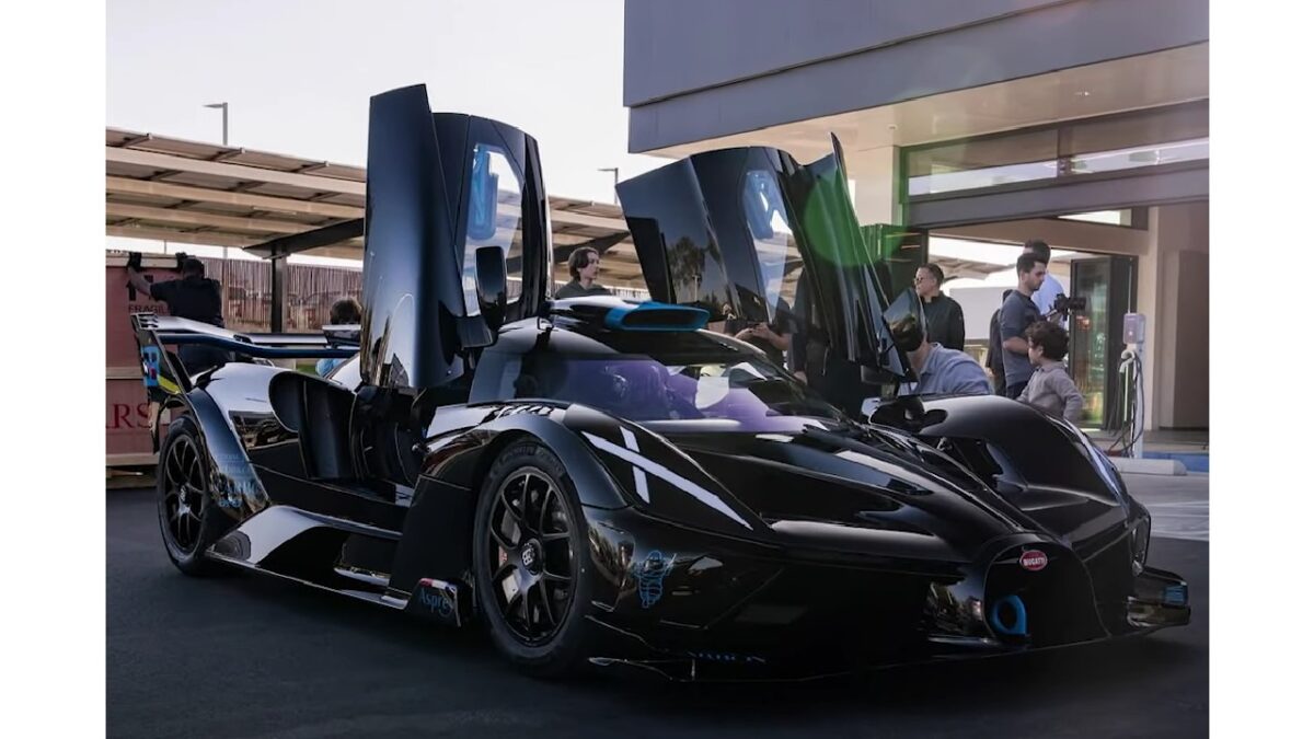 Manny Khoshbin with Bugatti Bolide