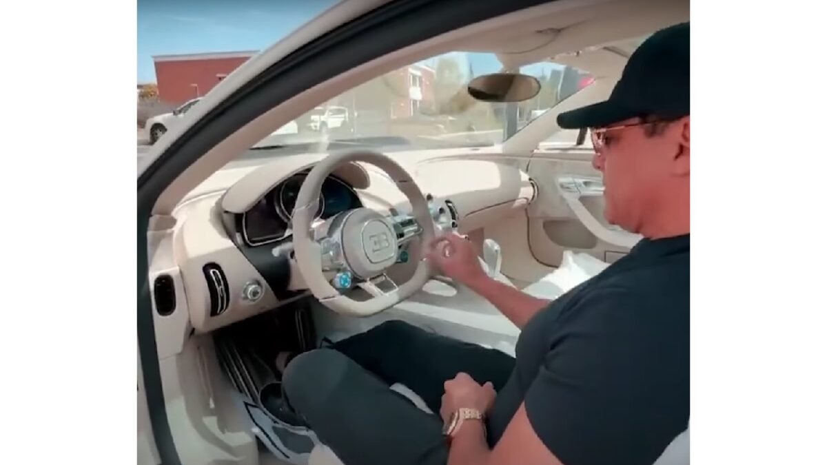Manny Khoshbin with Bugatti Chiron Hermes Edition