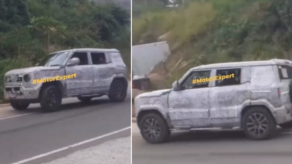 New Mahindra Bolero Neo aka Thar Sports Spied Testing