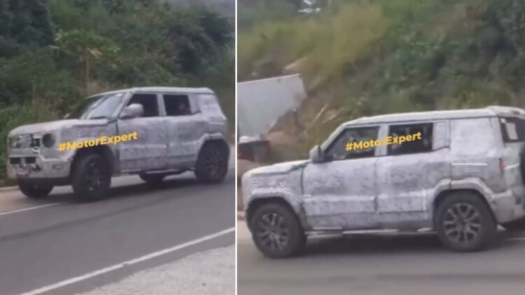 New Mahindra Bolero Neo aka Thar Sports Spied Testing